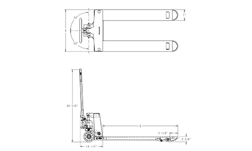 heavy duty pallet truck, heavy-duty pallet jack dimensions