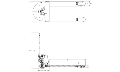 start assist pallet jack, pallet jack dimensions